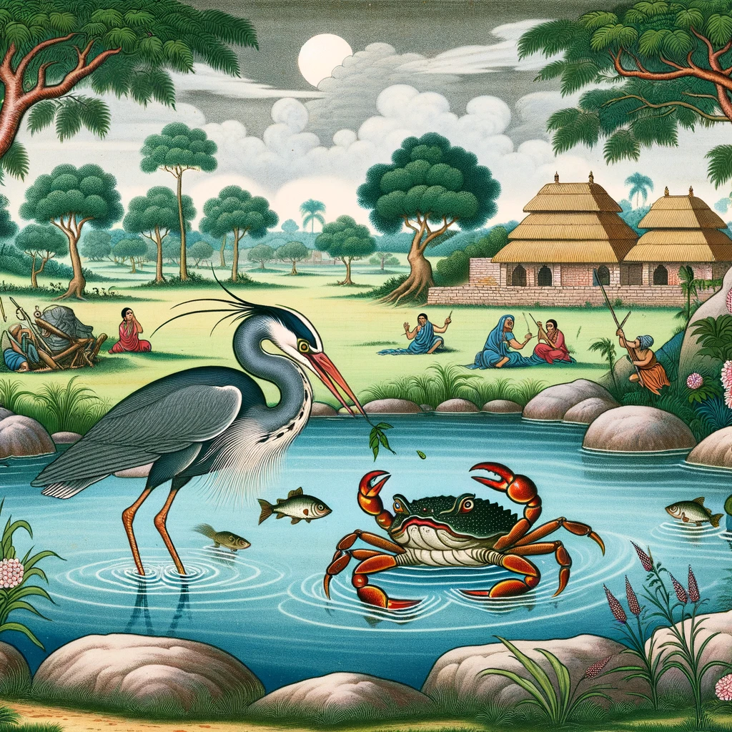 The Heron That Liked Crab-Meat